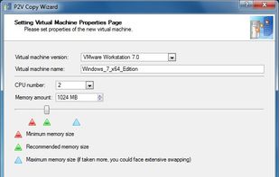 Setting VM's Properties