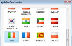 Select fake location