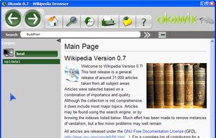 Wikipedia 0.7 Main Page