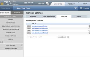 ePly Online Event Registration screenshot 1