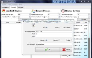 When adding a new device, enter the IP or name of target computer