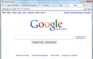 Google homepage