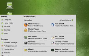 mintMenu screenshot 1
