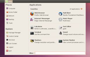 mintMenu screenshot 1