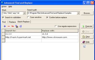 Batch Replace operation