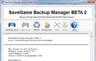 SaveGame Backup Manager screenshot 1