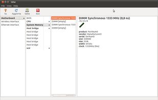 lshw-gtk showing RAM slots informations, that other linux utilities does not show