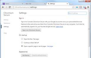 Chromodo Web Browser screenshot 1