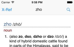 Chambers Dictionary screenshot 1