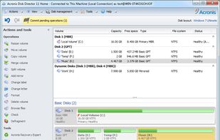 Acronis Disk Director screenshot 1