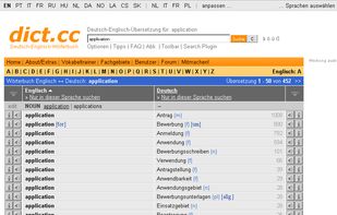 Main Window for Online Translation