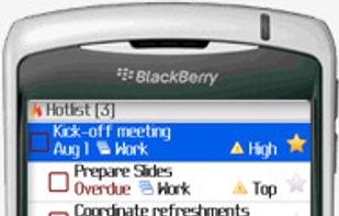 TaskJot has a special hotlist view that matches your hotlist on Toodledo.com. The list shows you tasks that are due soon and have a high priority.