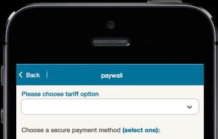 Our paywall works across platforms.  It is a one step process that happens entirely inplayer.