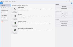JustTrace Start Screen