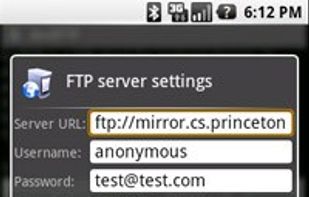 AndFTP screenshot 1
