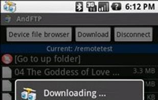 AndFTP screenshot 2