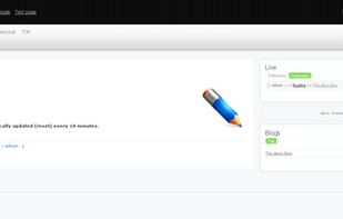 LiveStreet CMS screenshot 1