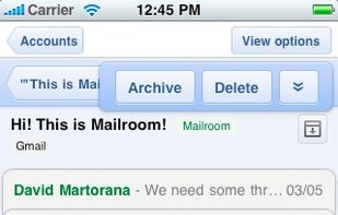 Mailroom screenshot 1