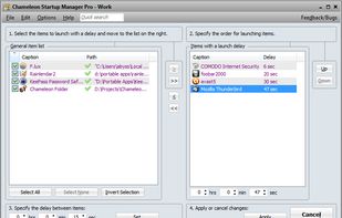 Chameleon Startup Manager screenshot 2