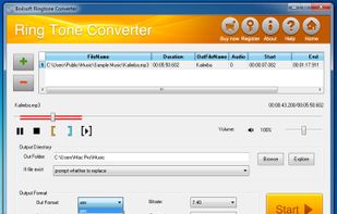 Boilsoft RingTone Converter screenshot 1