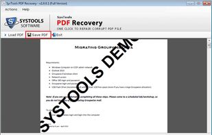 After the complete scanning process of the  PDF file you will see your recovered PDF file.