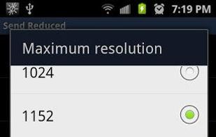 setting maximum resolution