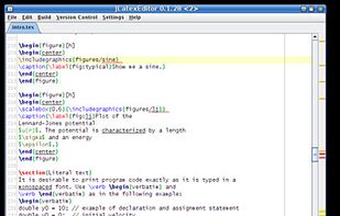 JLatexEditor screenshot 1