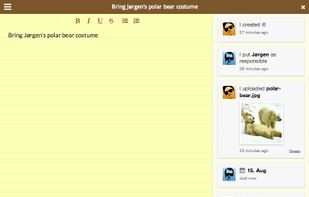 Symphonical note where tasks are created.