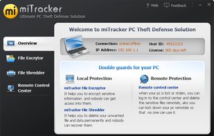 miTracker PC Anti-Theft screenshot 1