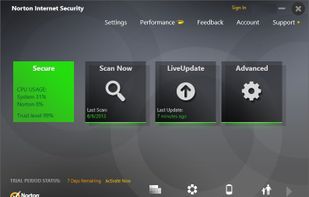 Norton Internet Security screenshot 1