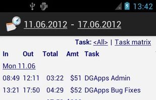 Time Recording screenshot 1