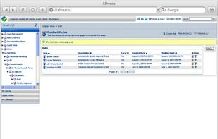 Rules for content applications