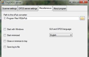 The "Miscellaneous" page