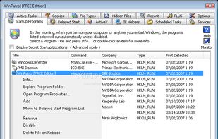 Winpatrol screenshot 1