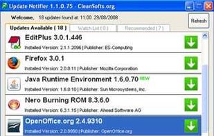 Update Notifier screenshot 1