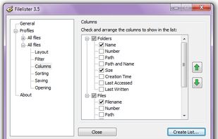 Filelister screenshot 1