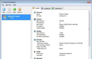 VMlite XP Mode in VMLite Workstation