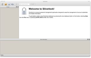 Silverlock main window on Mac OS X