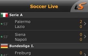 LiveScore screenshot 2