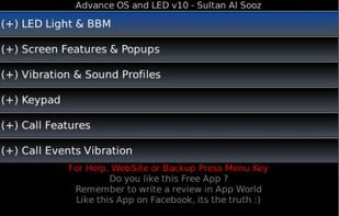 Advance OS and LED screenshot 1