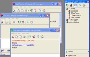 Winpopup LAN Messenger screenshot 1