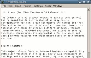 Cream (for Vim) screenshot 2
