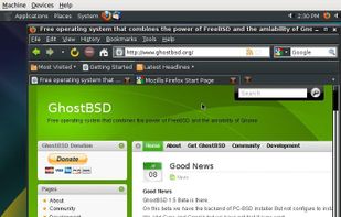 GhostBSD screenshot 1