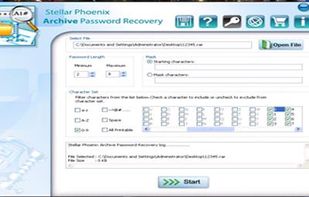 Stellar Phoenix Archive Password Recovery screenshot 2