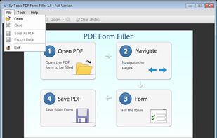 Click on File >> Open to browse the PDF file. 