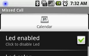 Settings for Calendar