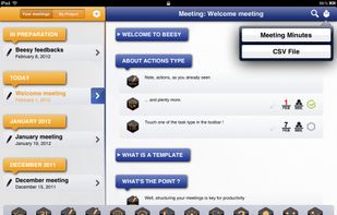 ipad meeting notes - Beesy