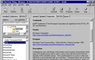 Detailed Font Information