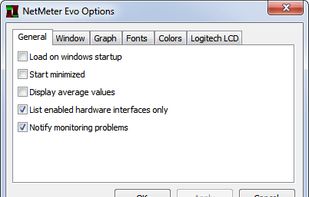Options dialog (General)