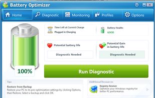 Battery Optimizer Home Screen